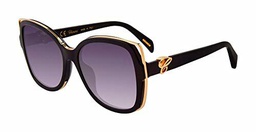 Chopard SCH316 Gafas, Shiny Black, 56 para Mujer