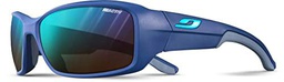 Julbo Run Gafas de Sol, Gris/Azul Celeste, Talla única Unisex Adulto