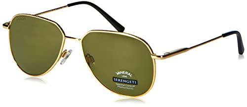 Serengeti Haywood Gafas, Small Shiny Light Gold, S Unisex Adulto