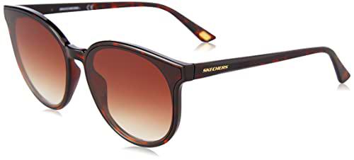 Skechers SE6124 Gafas, Dark Havana, 65 para Mujer