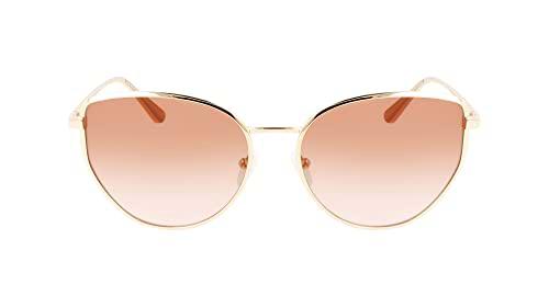 Calvin Klein Ck22113s Gafas, Gold/Blush, 58 para Mujer