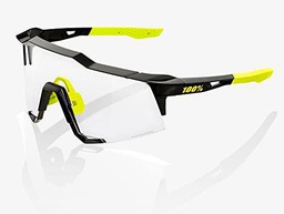 100% SPEEDCRAFT-Gloss Black-PHOTOCHROMIC Lens, Adultos Unisex