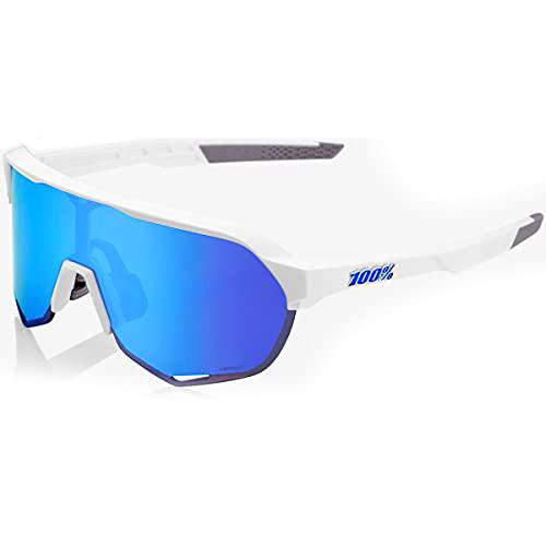 100% S2-Matte White-Hiper Blue Multilayer, Adultos Unisex