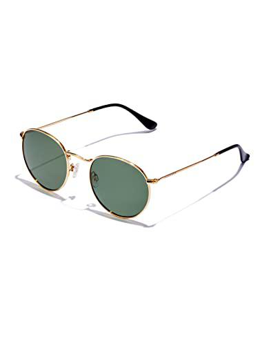 HAWKERS MOMA Midtown Gafas, Verde Polarizado, Oro CT