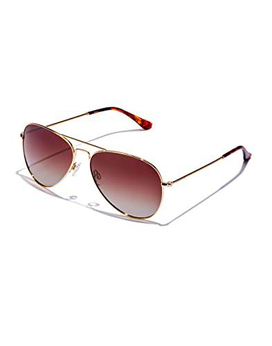 HAWKERS Hawk Gafas, Marrón Polarizado, Oro CT, Talla única Unisex Adulto