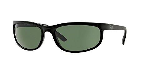 Ray-Ban RB2027 PREDATOR 2 W1847 62M Negro/Mate Negro/Cristal Verde Gafas De Sol Para Hombres Para Las Mujeres