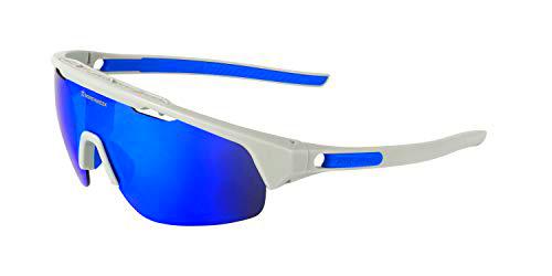 NORTHWEEK Cycling Stelvio Gafas, Gris - Azul, Adulto Unisex Adulto