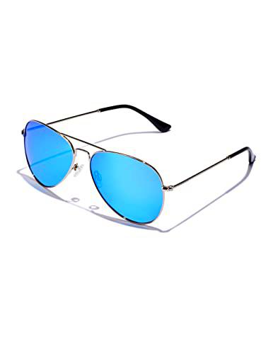 HAWKERS Hawk Gafas, Azul Polarizado, Negro CT, Talla única Unisex Adulto