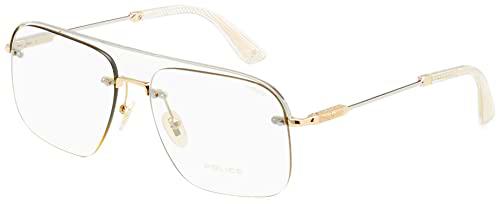 Police SPLF72 Gafas, Shiny Palladium W/Rose Gold Parts