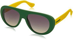 Havaianas Rio/M LS QPN Gafas de Sol, Verde (Green Yellow/Grey Grey)