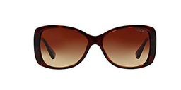 Vogue 0Vo2843S Gafas de Sol, Dark Havana, 56 para Mujer