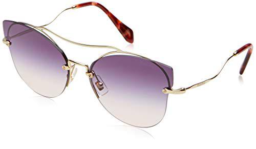 Miu Miu 0MU52SS ZVNGR0 62 Gafas de Sol, Dorado (Pale Gold/Pink Violet), Mujer