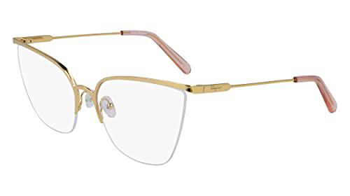 SALVATORE FERRAGAMO SF2197 42905 Gafas de Sol, 717 Shiny Gold