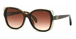 Chopard SCH316S Gafas, Shiny Dark Havana, 56 para Mujer