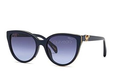 Chopard SCH317 Gafas, Shiny Dark Blue, 55 para Mujer