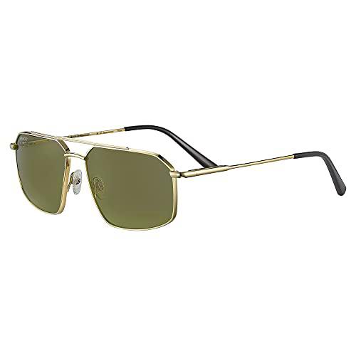 Serengeti Wayne Gafas, Shiny Light Gold, M Unisex Adulto