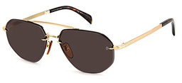 DAVID BECKHAM DB 1101/G/S Gafas, Gold, 61 para Hombre