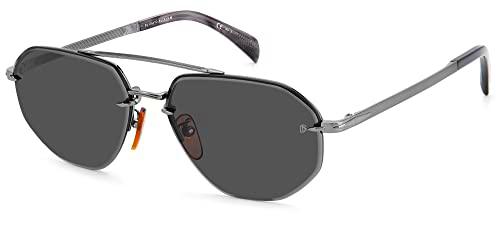 DAVID BECKHAM DB 1101/G/S Gafas, Dark Ruthenium, 61 para Hombre