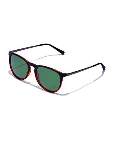 HAWKERS Ollie Gafas, Verde Polarizado, Negro CT, Talla única Unisex Adulto