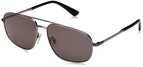 Police SPLE04 Gafas, Total Shiny Ruthenium, 61 para Hombre