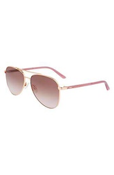 Calvin Klein CK21306S Gafas de Sol, Shiny Rose Gold