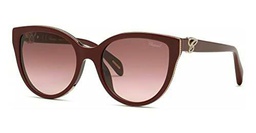 Chopard SCH317S Gafas, Shiny Full Bordeaux, 55 para Mujer