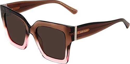 Jimmy Choo Edna/S Gafas, Brown Nude, 52 para Mujer