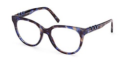 Tod's TO5238 Gafas de Sol, Blue Havana, 53 Unisex Adulto