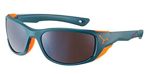 Cébé Jorasses M Gafas de Sol Adultos Unisex Matt Petrol Orange Medium