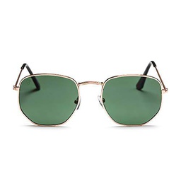 CHPO Ian Gafas de Sol, Dorado (Gold/Green), 50 Unisex Adulto