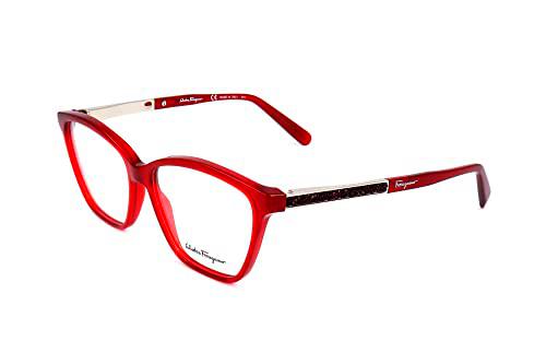 Ferragamo SF2804R, Acetate-Gafas de Sol Crystal Burdeos Unisex Adulto