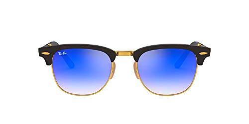 Ray-Ban Clubmaster Folding 901S7Q Gafas de sol, Matte Black