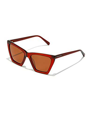 HAWKERS Flush-Polarized Russian Red Brown Gafas, Marrón Polarizado/Rojo