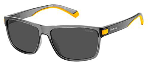 Polaroid PLD 2121/S, Gafas Hombre, Grigio Giallo, 58