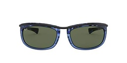 Ray-Ban Olympian I RB2319-128831 Gafas, Blue/Havana