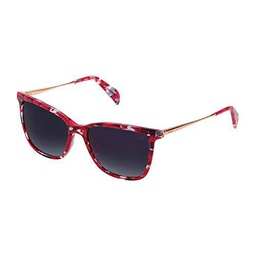 TOUS STOA80 Gafas, Shiny Red Havana, 55 para Mujer