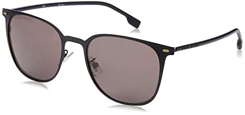 HUGO 1025/F/S Gafas, Matt Black/GY Grey, 57 Hombres