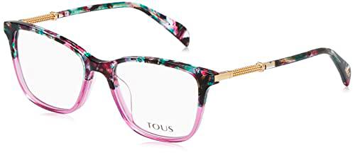 TOUS VTOB30 Gafas, Grey Havana+Pink, 52 para Mujer