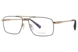 Chopard VCHF56 Gafas, Shiny Grey Gold with Matt Black Parts