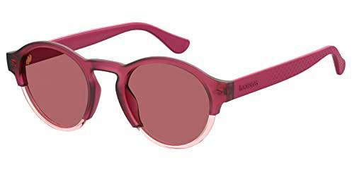 HAVAIANAS CARAIVA Gafas, Burgundy Pink, 51 Unisex Adulto