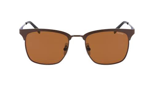 Nautica N4653sp Gafas, Marrón Mate, 53 para Hombre