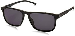 BOSS Hugo 0921/S IR 807 55 Gafas de Sol, Negro (Black/Grey Grey), Hombre