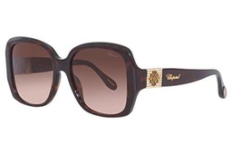 Chopard Gafas de sol unisex SCH288S, 57, Tortuga