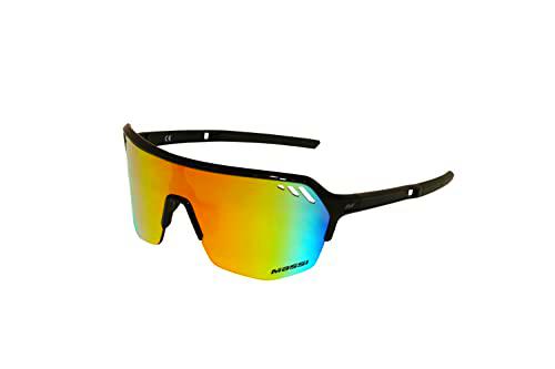 MASSI Gafas de Ciclismo, 3 lentes, Estuche Incluido