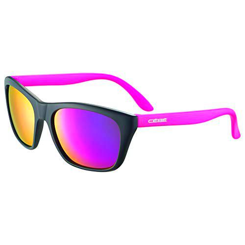 Cébé Cooper Gafas de Sol Juventud Unisex Matt Black Pink 10 &lt; 12