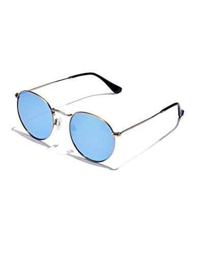 HAWKERS MOMA Midtown Gafas, Azul Polarizado, Plata CT