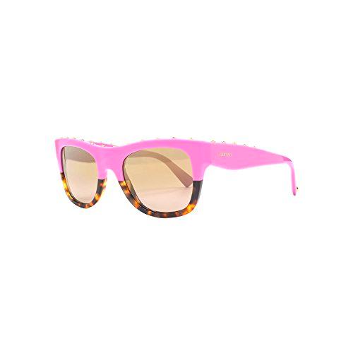 Valentino 0VA4023 50667I 51 Gafas de sol, Marrón (Pink On Havana/Mirrorlightgoldgradient), Mujer