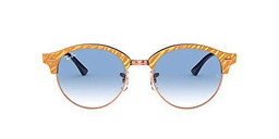 Ray-Ban 0RB4246 Gafas, Wrinkled Beige ON Blue, 51 Unisex