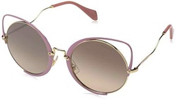 Miu Miu 0MU51TS C5R4P0 54 Gafas de sol, Dorado (Pale Gold/Antq Pink/Brown Grey Silver), Mujer