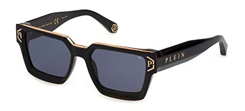 Philipp Plein SPP005M Gafas, Shiny Black, 57 para Hombre